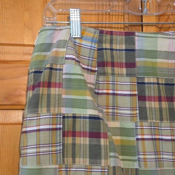 Women Cape Madras Elizabeth Maine Patchwork Mini‎ Skirt Plaid Sze 6 - Picture 8 of 10